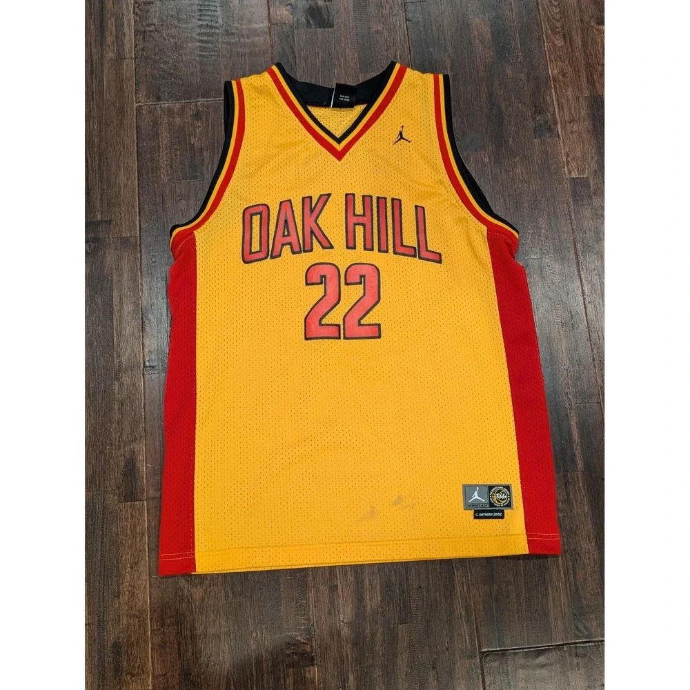 Vintage Oak Hill Carmello Anthony #22 Large‎ Basketball Jordan Jersey 2002